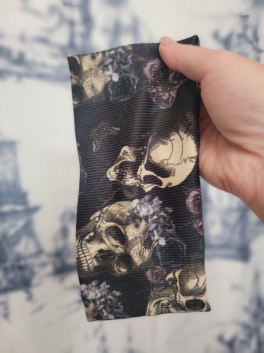 Skulls Ribbed Twist Headband