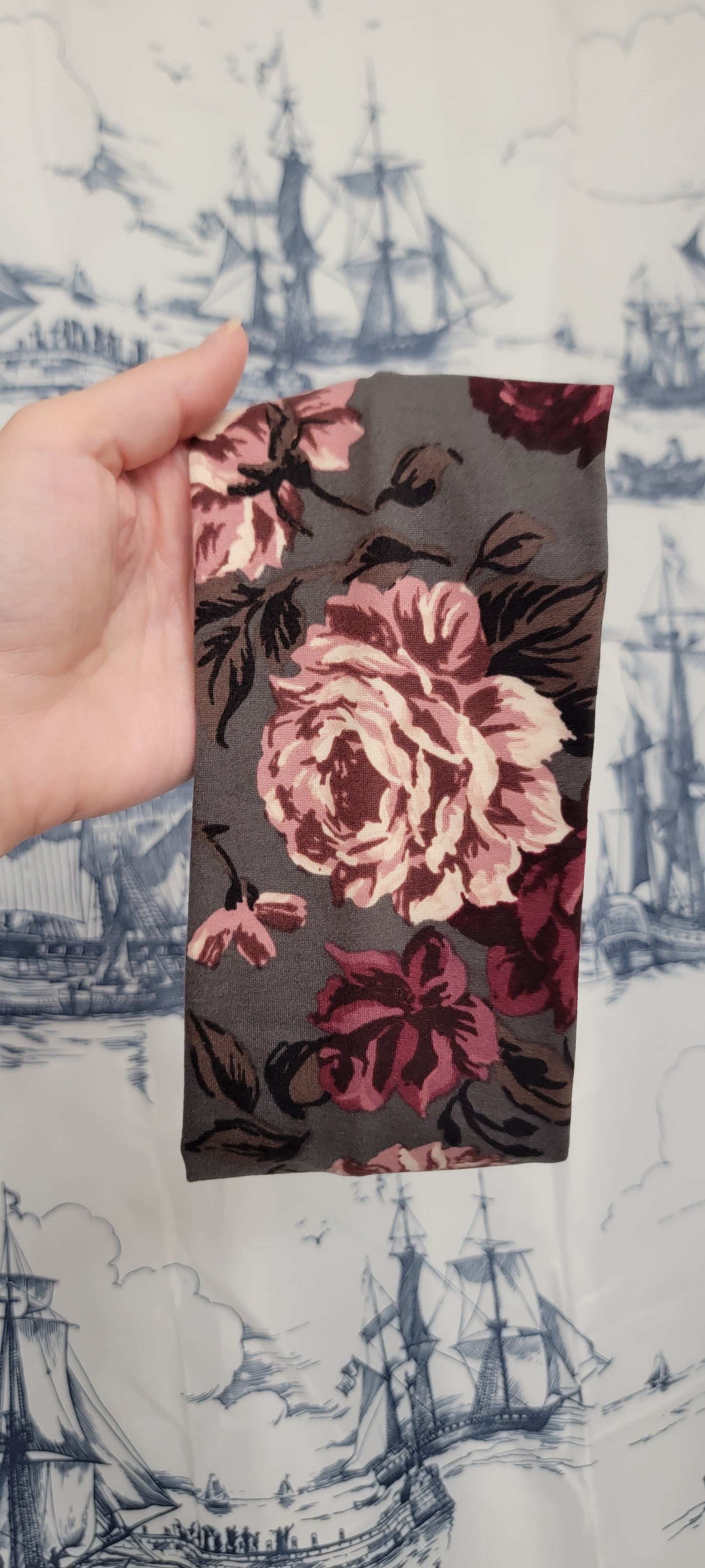 Large Roses Twist Headband