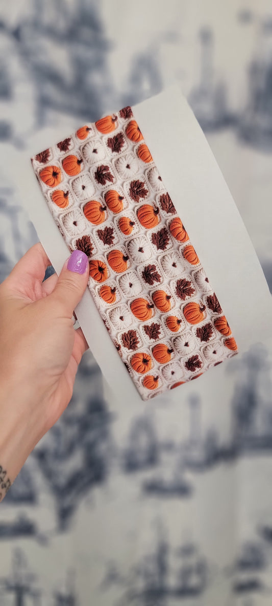 Knit Pumpkins Twist Headband