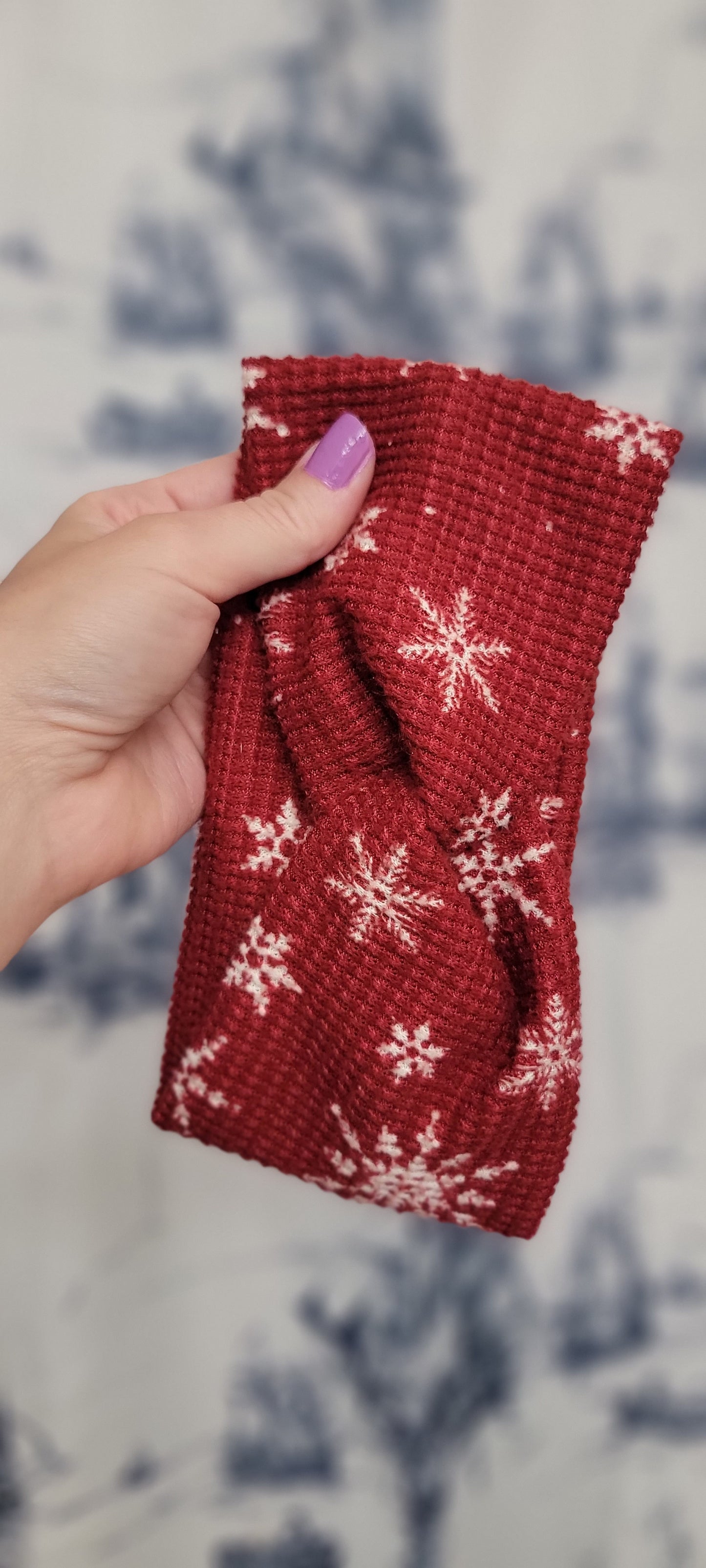 Snowflake Sweater Twist Headband