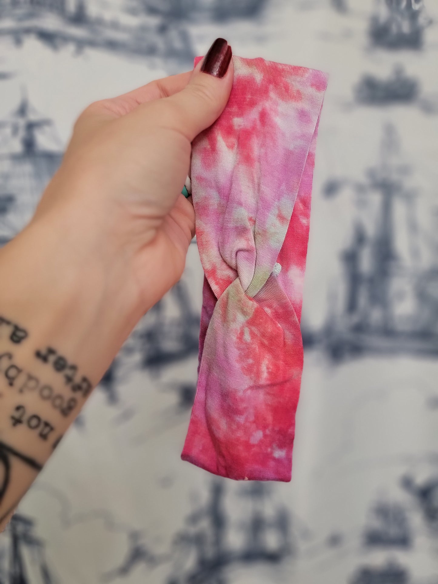 OOAK Dyed SKINNY Twist Headband