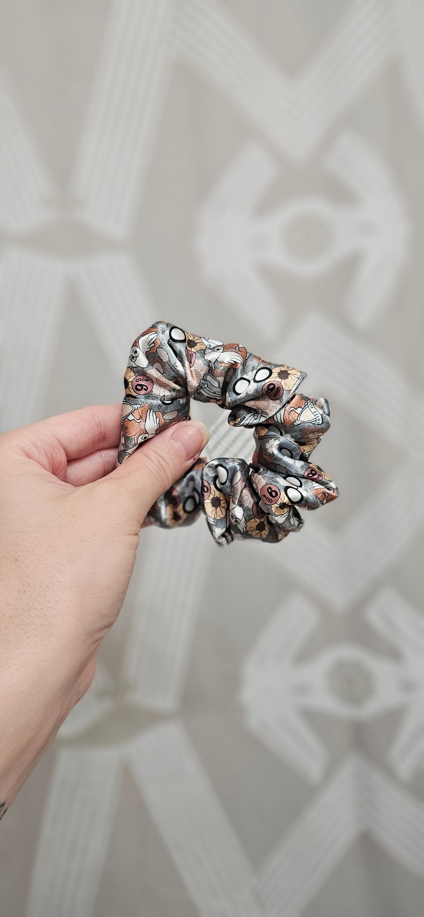 Magical Floral Satin Scrunchie