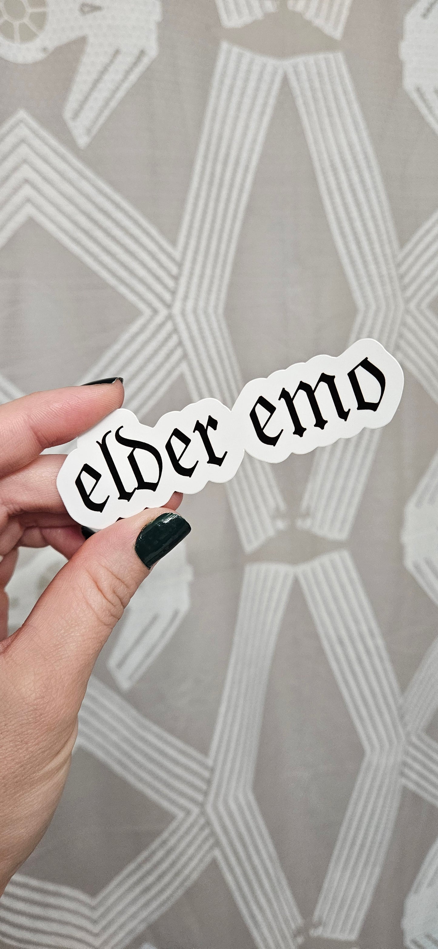 Elder Emo Sticker