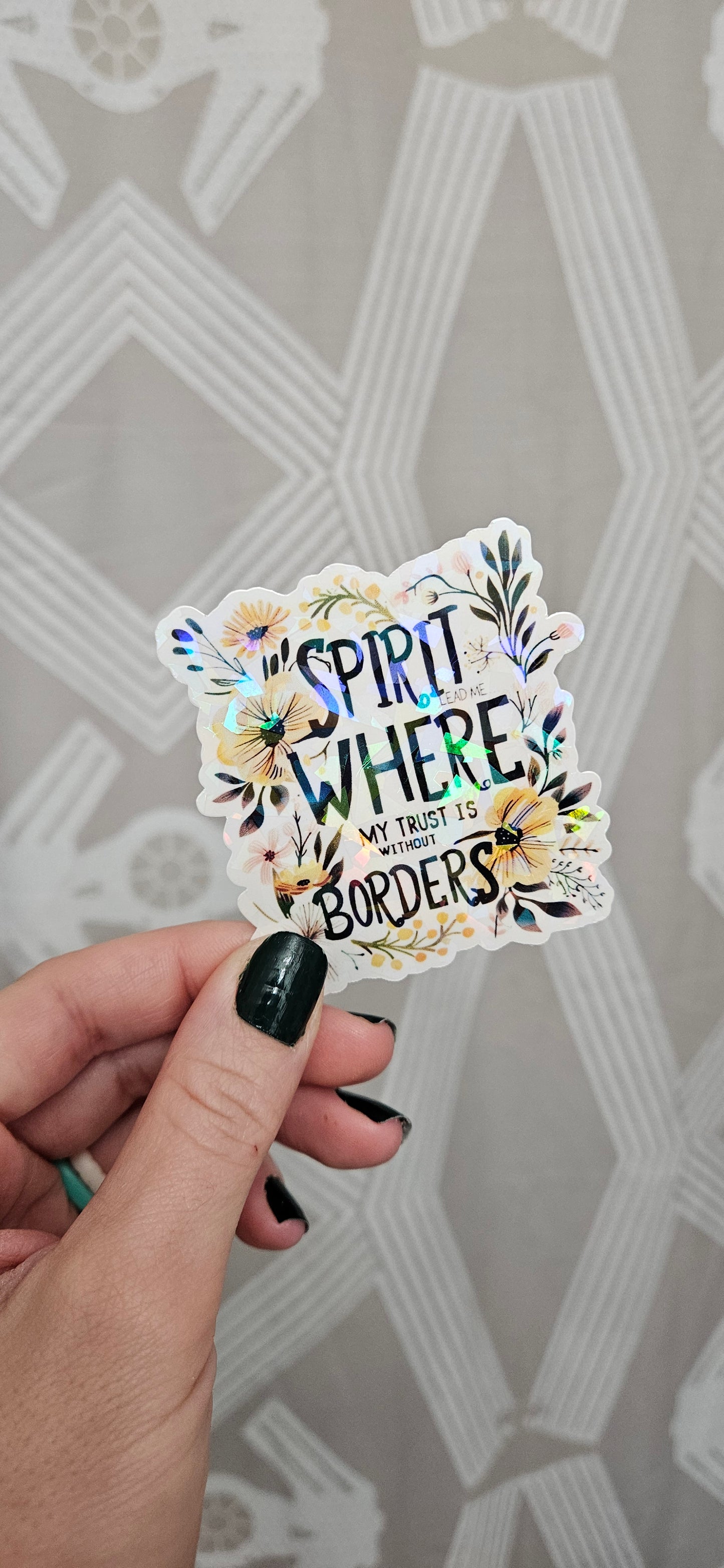 Spirit Lead Me Holographic Sticker