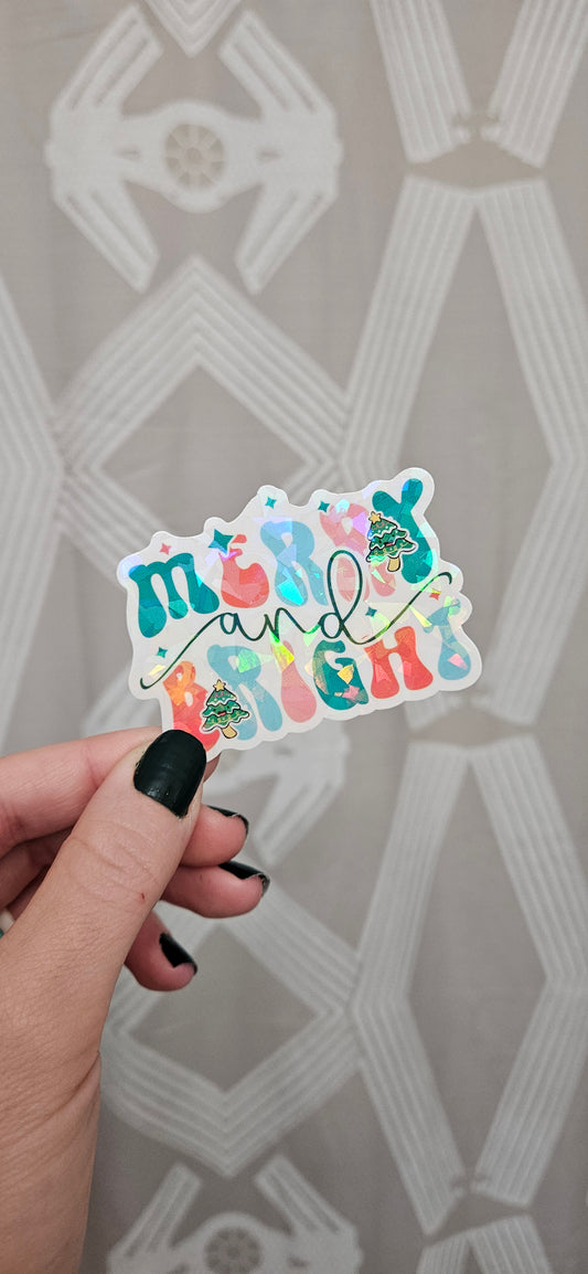 Merry and Bright Sticker