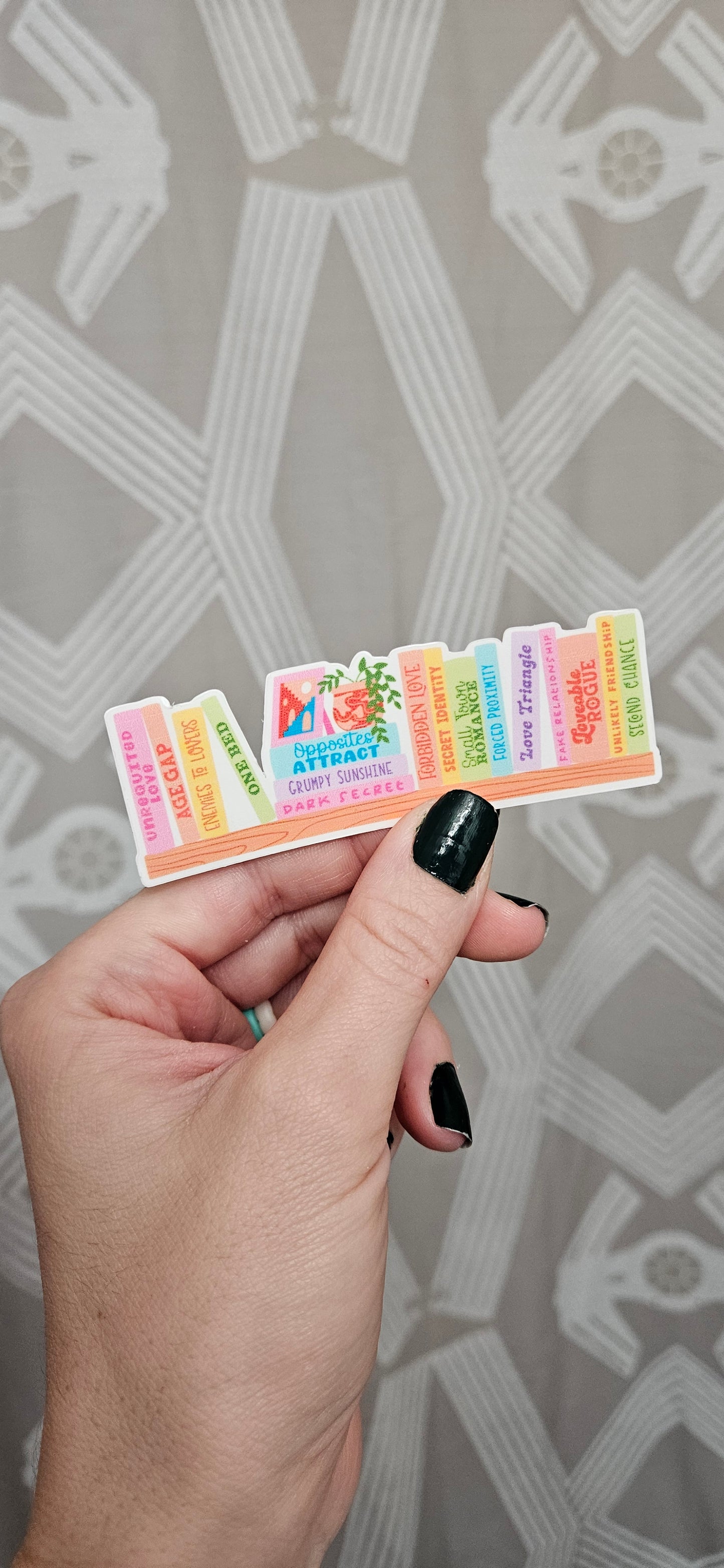 Book Tropes Bookshelf Sticker