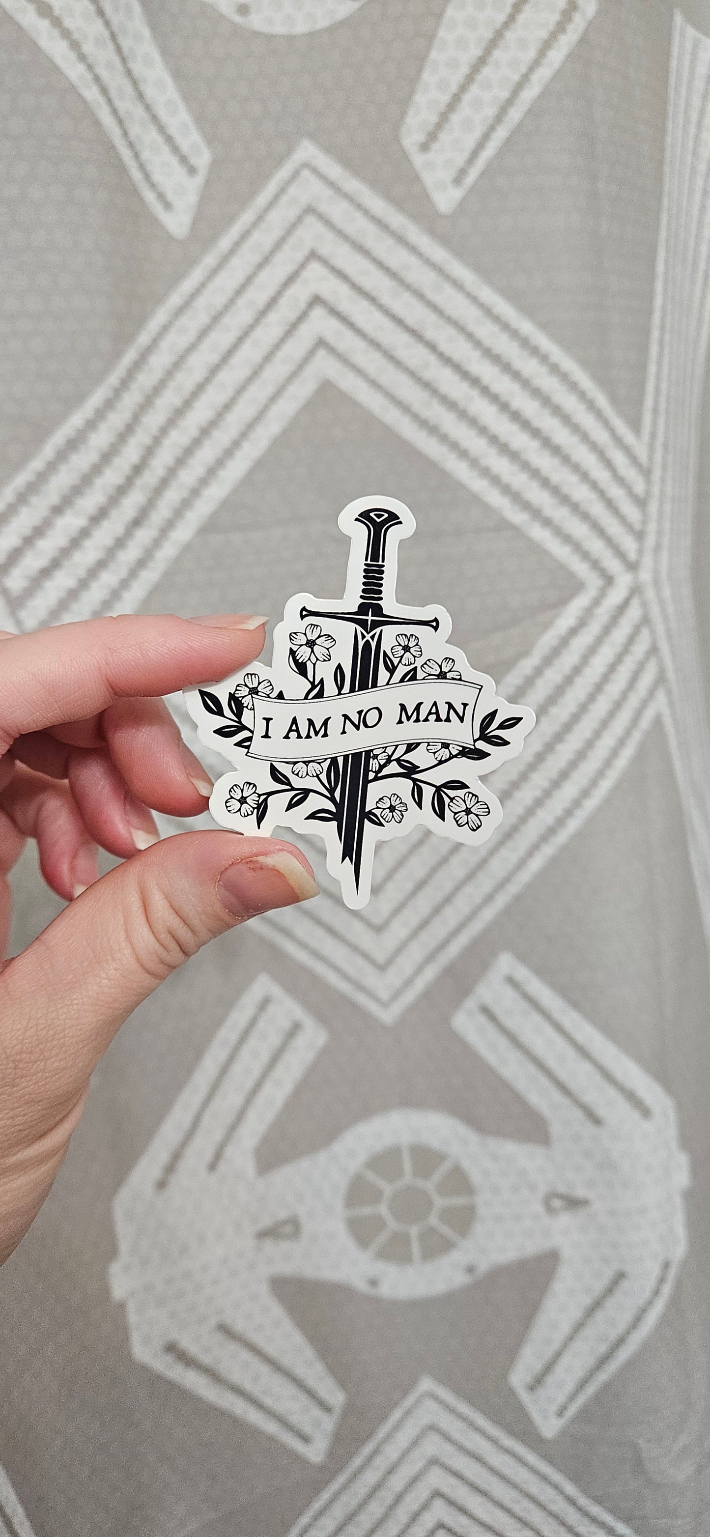 I Am No Man Sticker