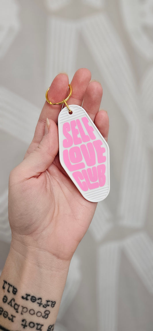 Self Love Club Motel Keychain