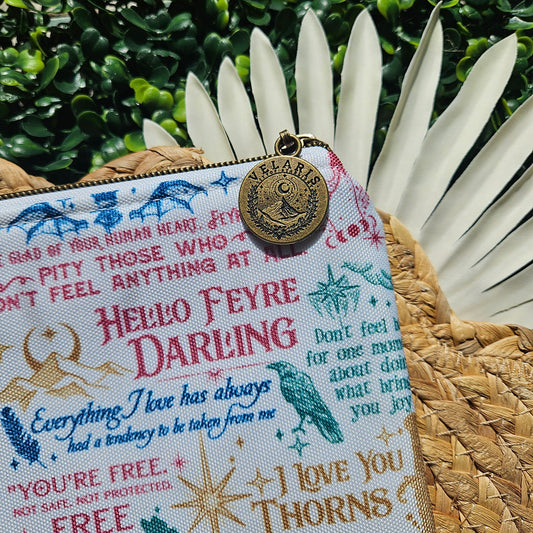 Zippered - Fae Book Quotes Book Sleeve