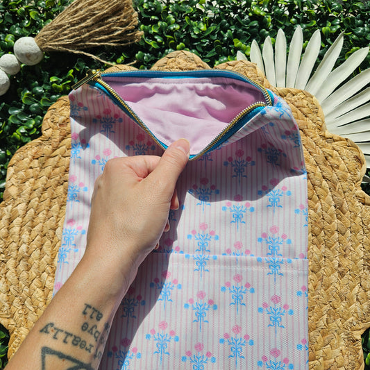 Zippered - Dainty Floral Book Sleeve