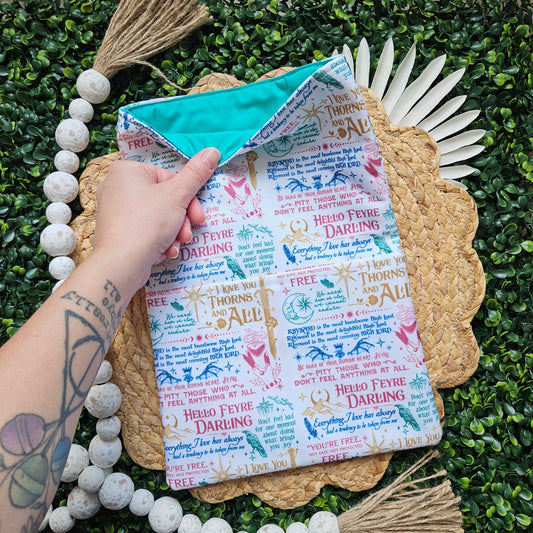 Fae Book Quotes Book Sleeve