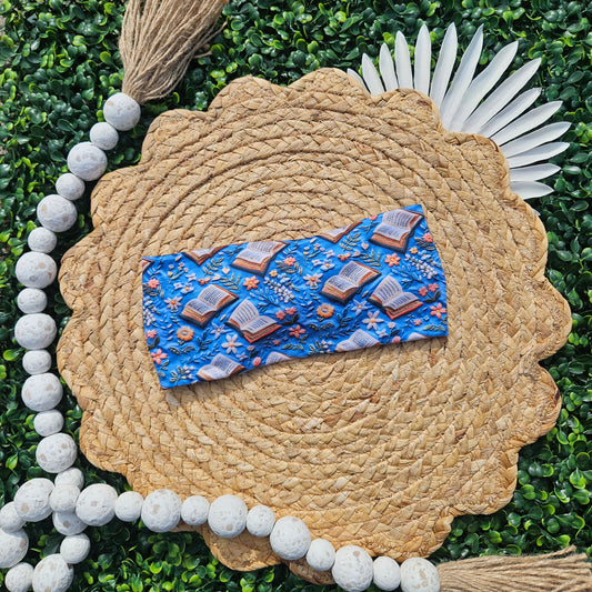 Floral Books Twist Headband