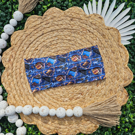 Snow and Coffee Twist Headband