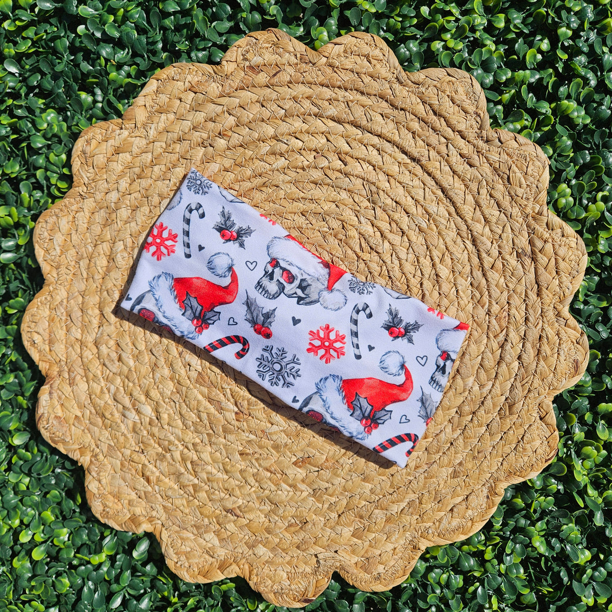 Skull Santa Twist Headband