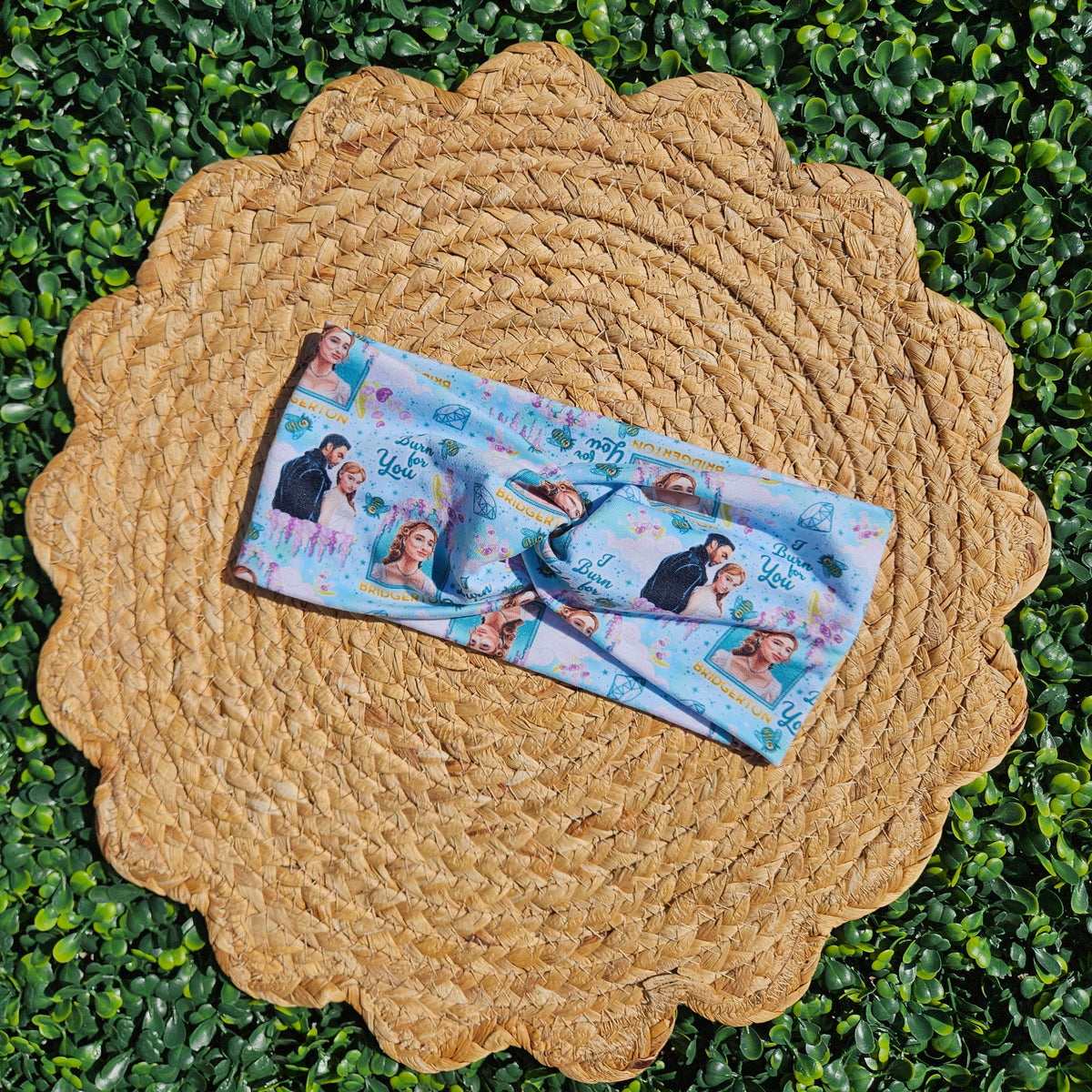 Blue Victorian Show Twist Headband