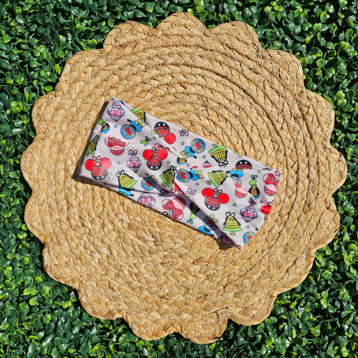 Mouse and Friends Ornaments Twist Headband