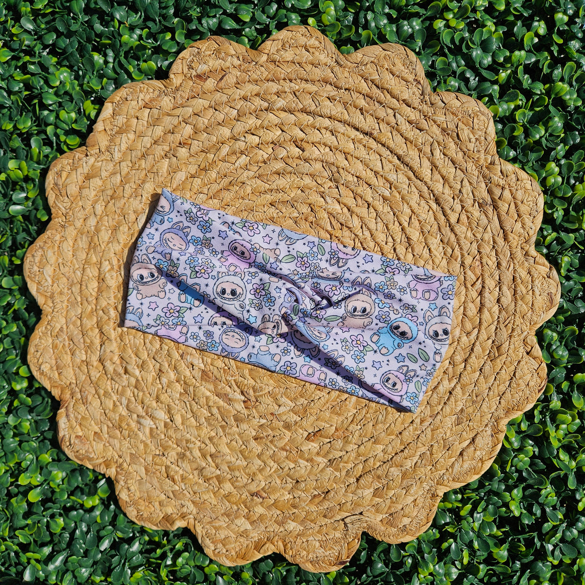 Pastel Furry Keychain Twist Headband