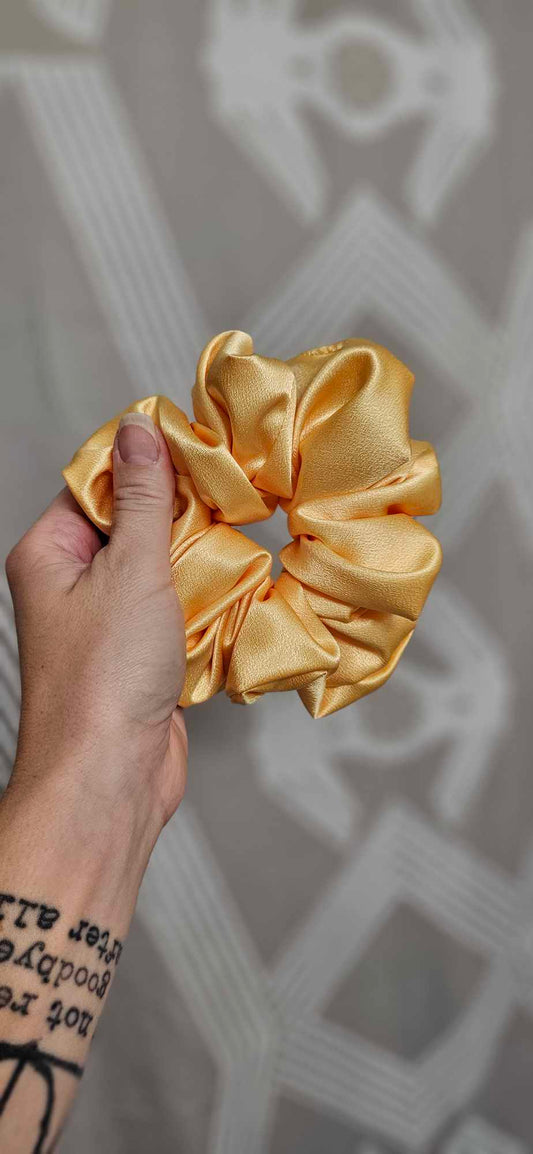 Citrine Satin Scrunchie