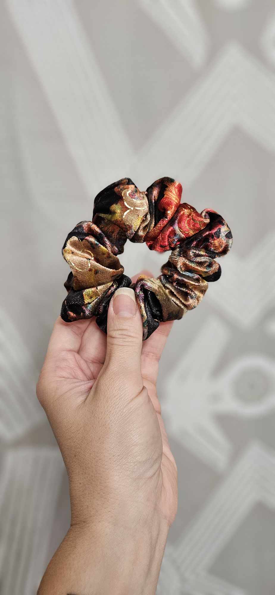 Boho Velvet Scrunchie