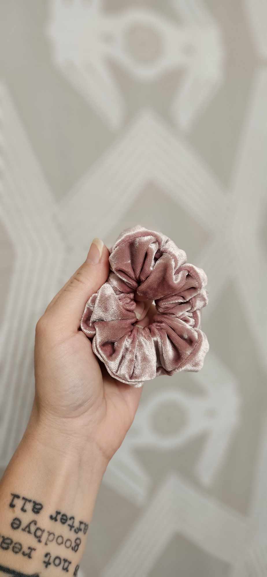 Mauve Velvet Scrunchie