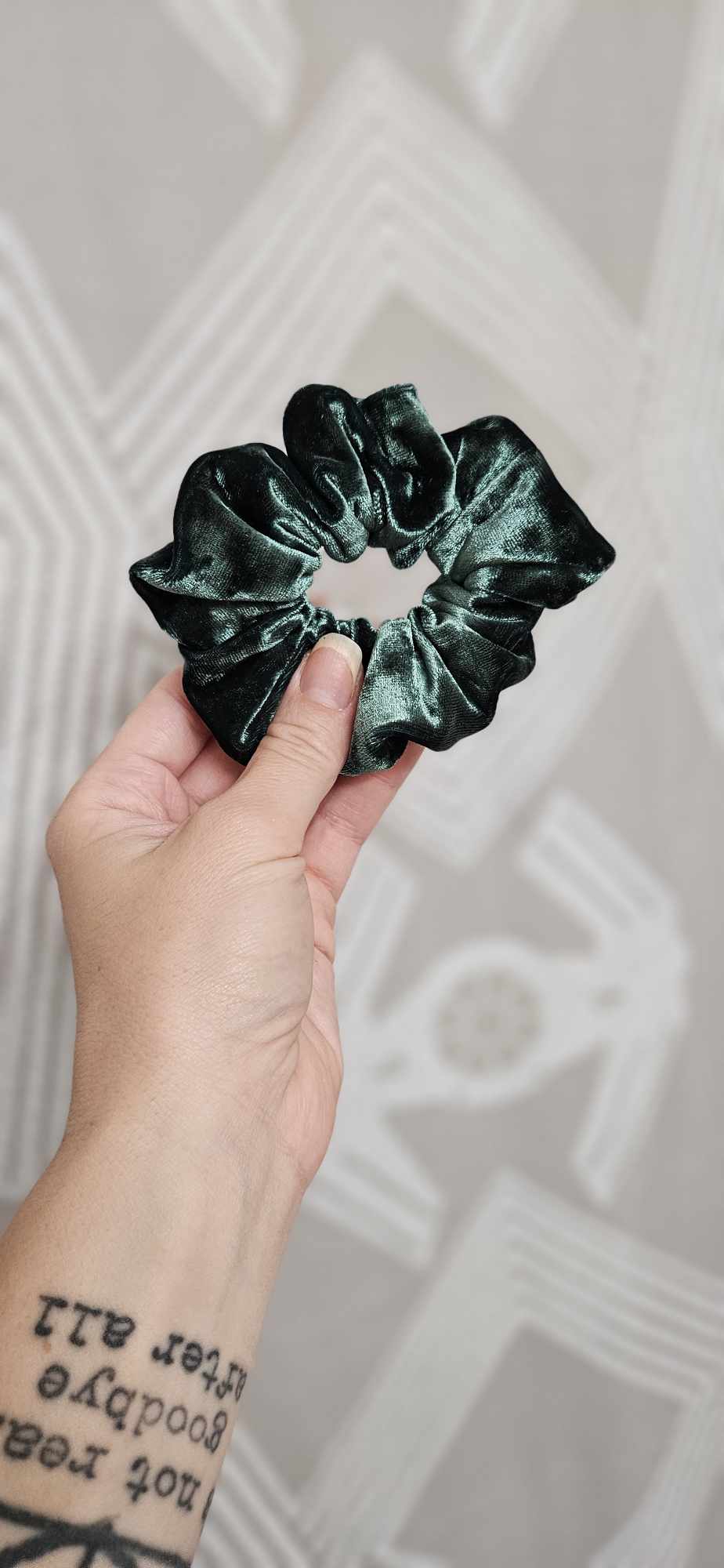 Emerald Velvet Scrunchie
