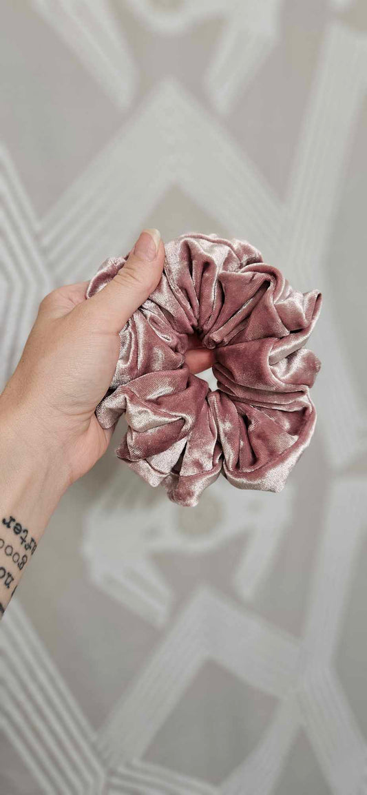 Mauve Velvet Scrunchie