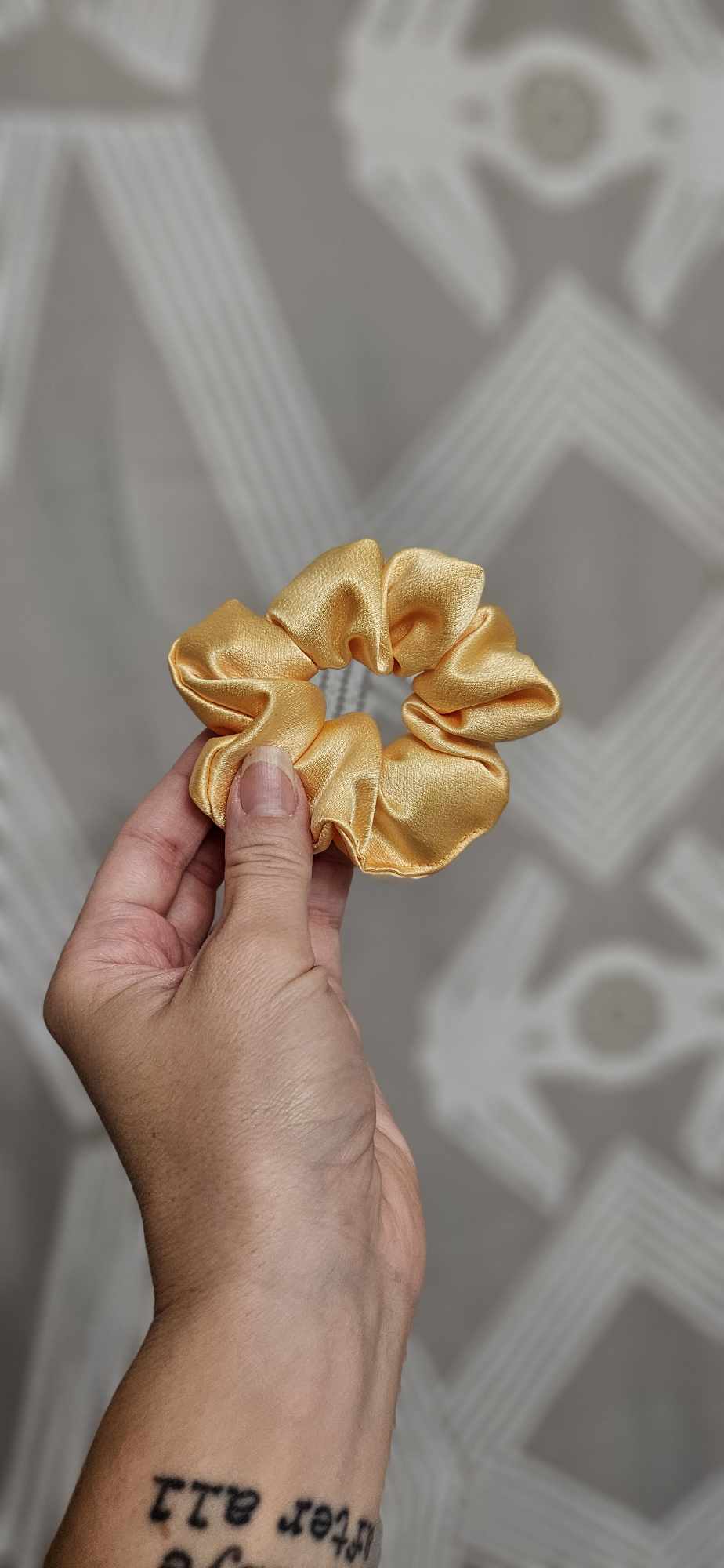 Citrine Satin Scrunchie