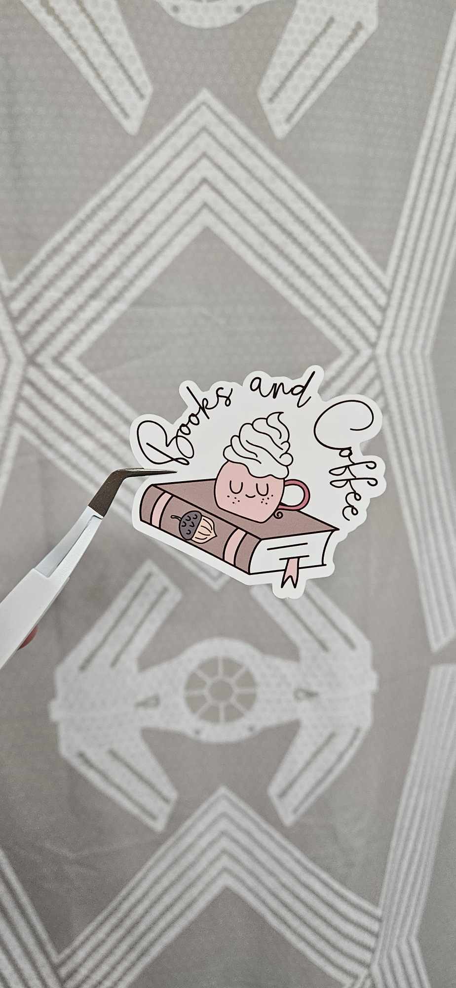 Books and Coffee Sticker