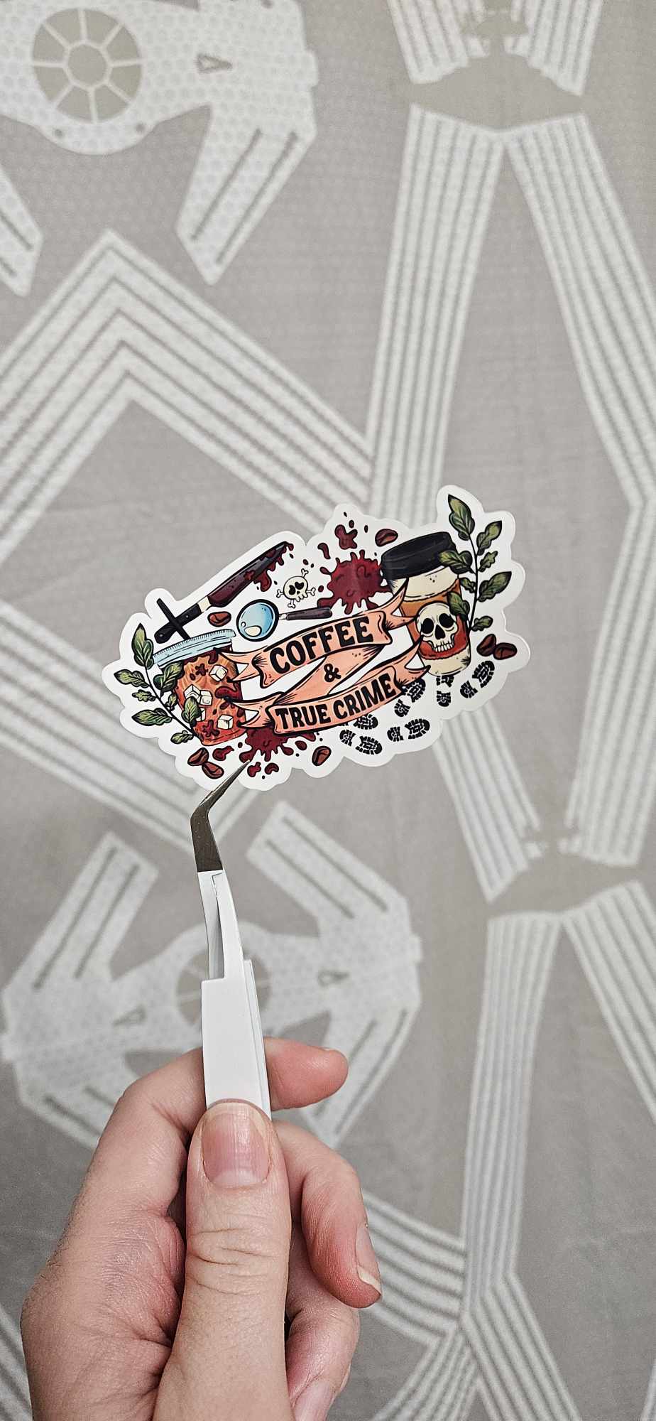 True Crime and Coffee Sticker