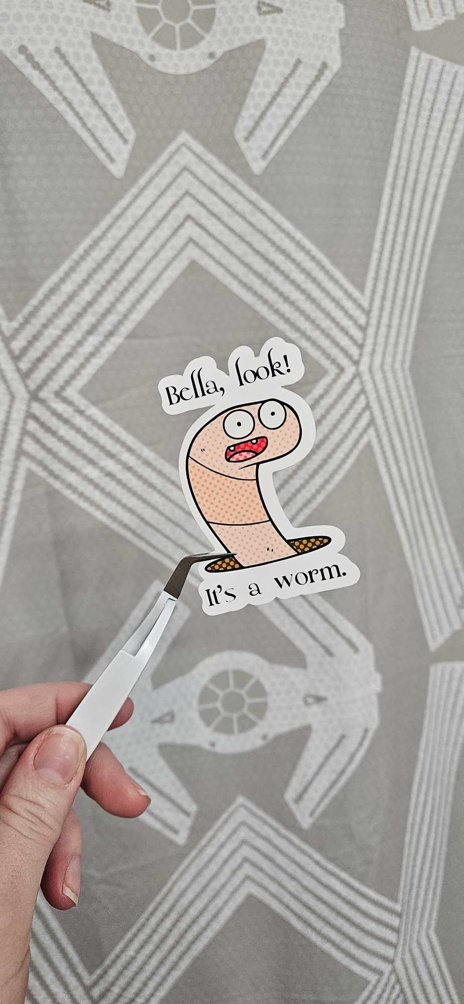 It's a Worm Sticker