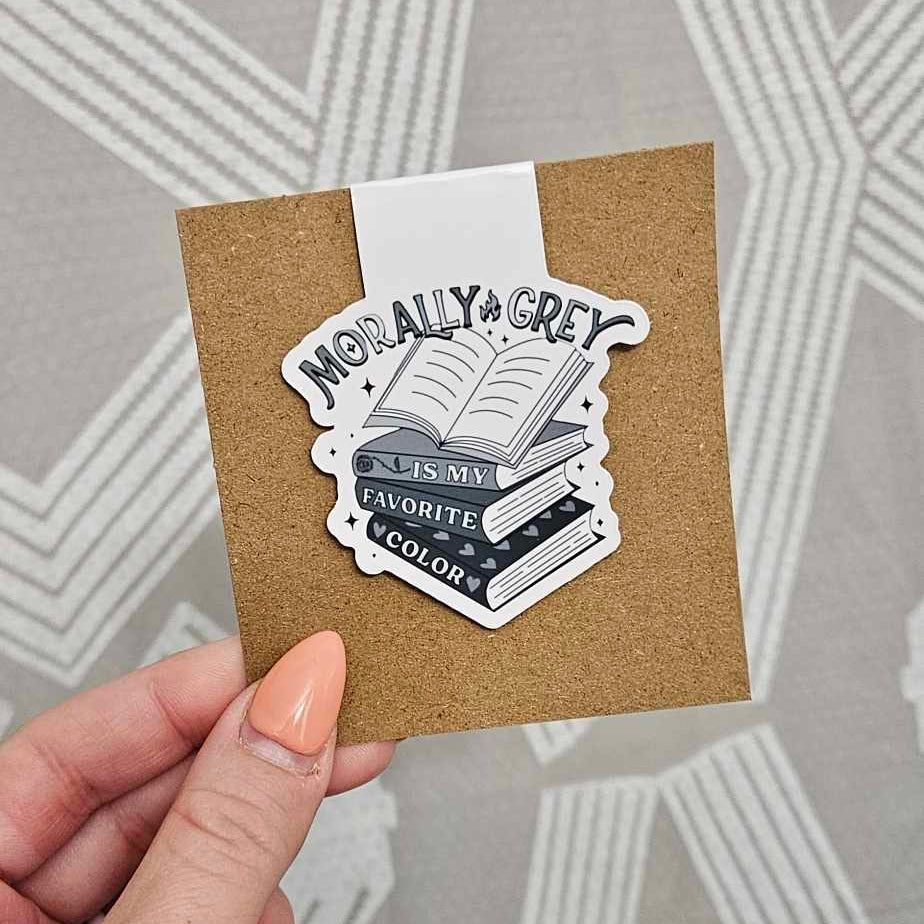 Morally Grey Book Magnetic Bookmark