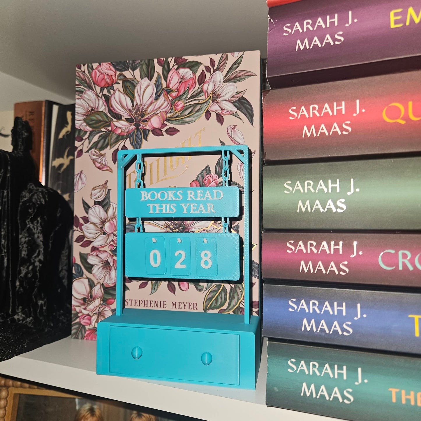 3D Printed Book Reading Tracker Bookshelf Decor