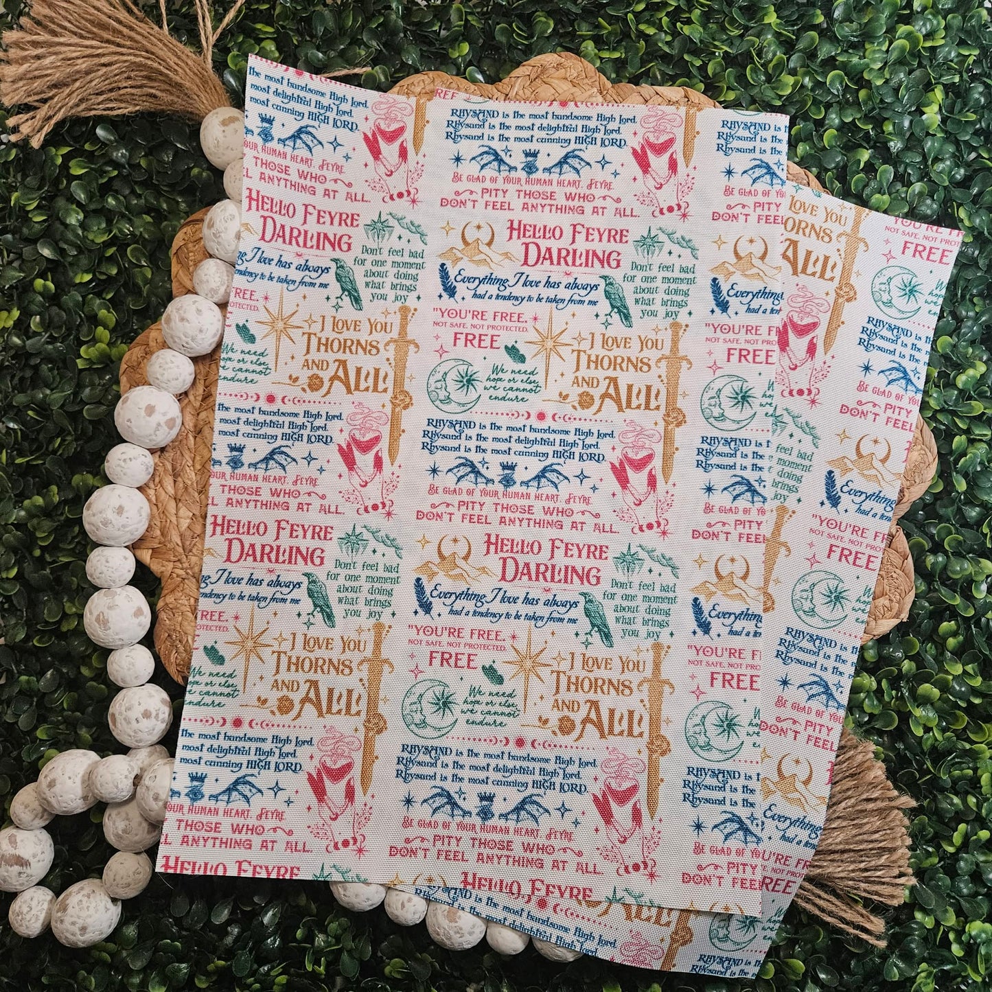 Pick Your Finish: Fae Book Quotes Book Sleeve