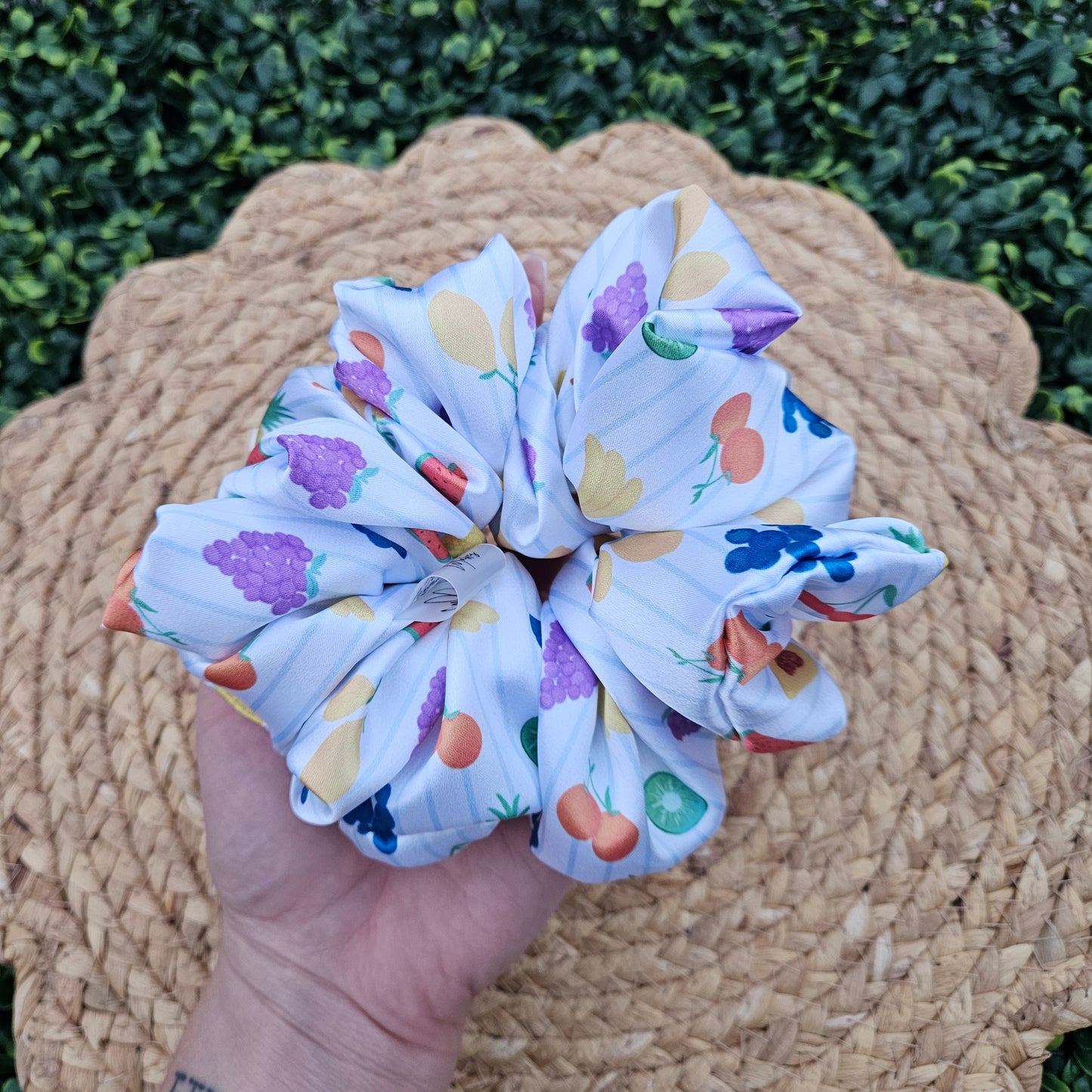Fruit Stand Satin Scrunchie