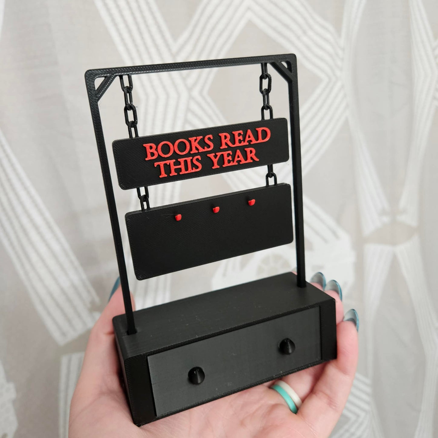 3D Printed Book Reading Tracker Bookshelf Decor