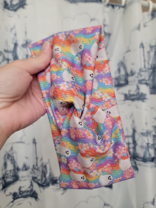 Pastel Ghost Twist Headband