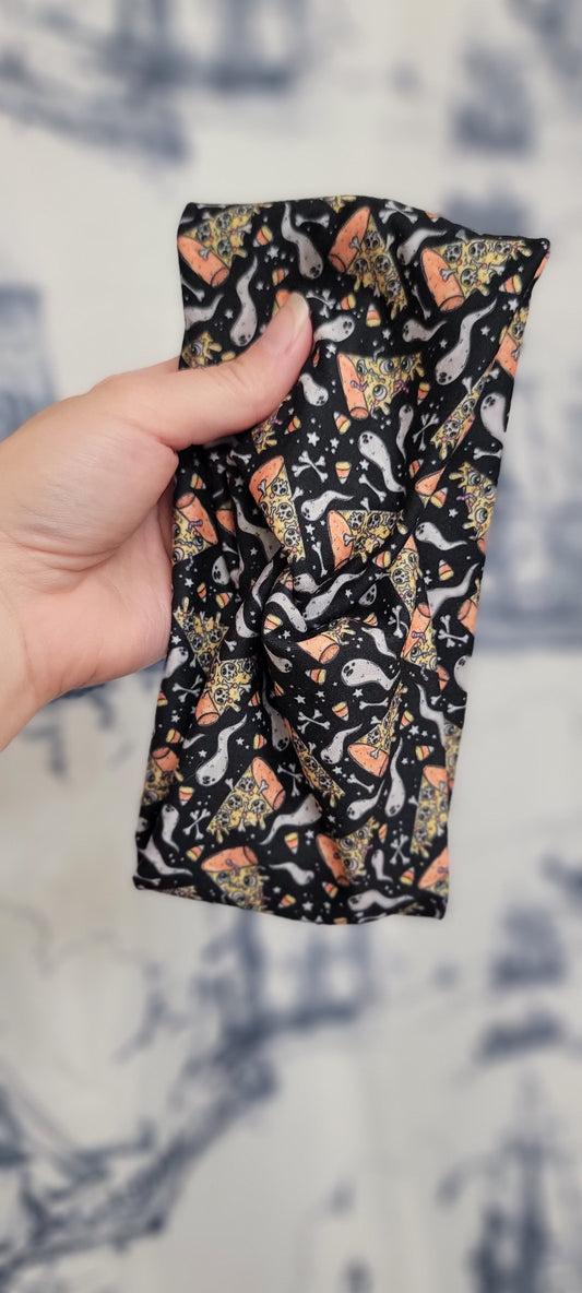 Spooky Pizza Twist Headband