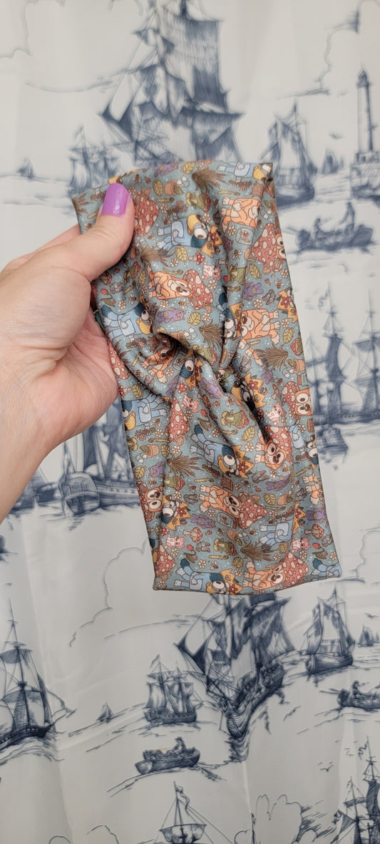 Cottage Mushrooms Twist Headband