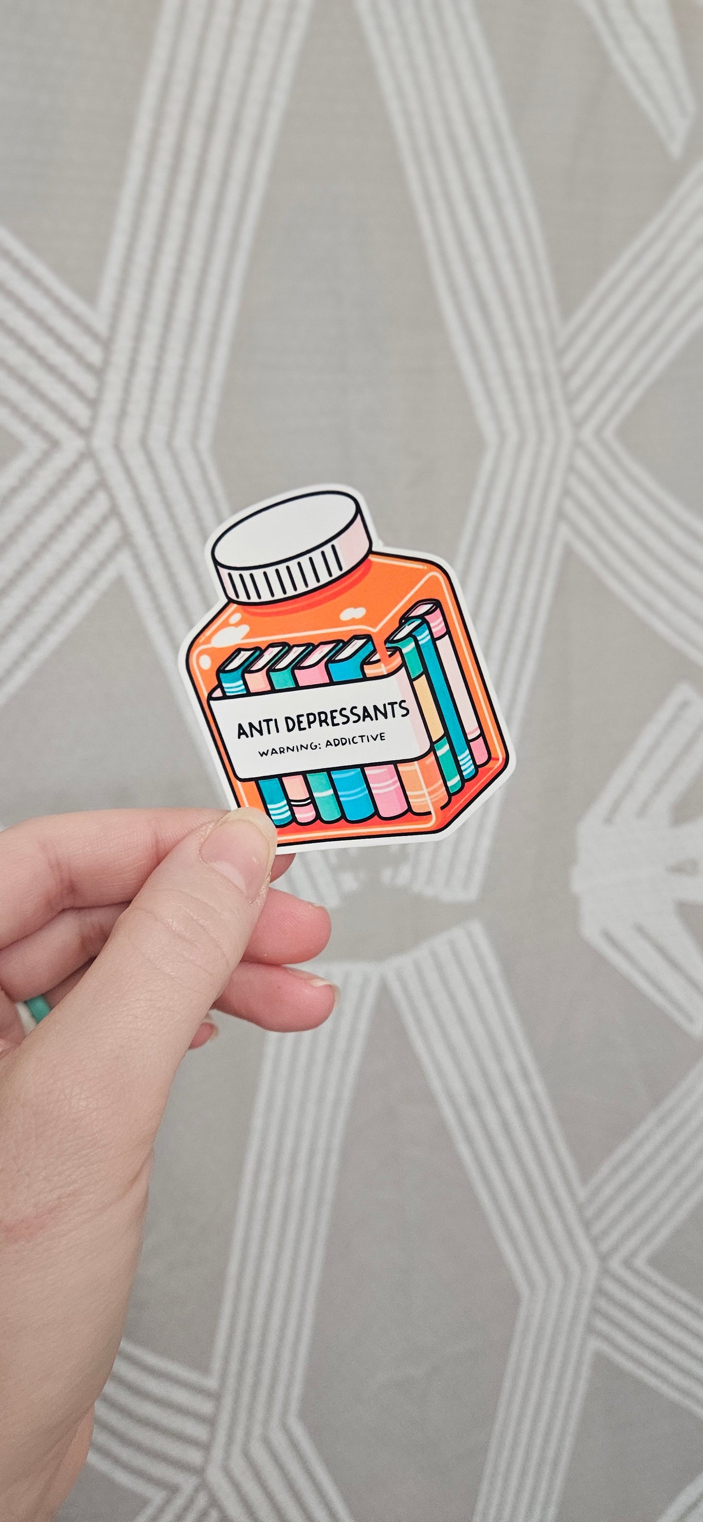 Antidepressant Books Sticker