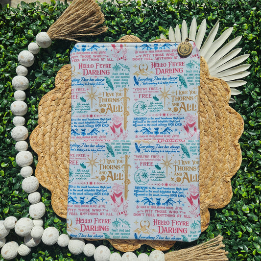 Zippered - Fae Book Quotes Book Sleeve