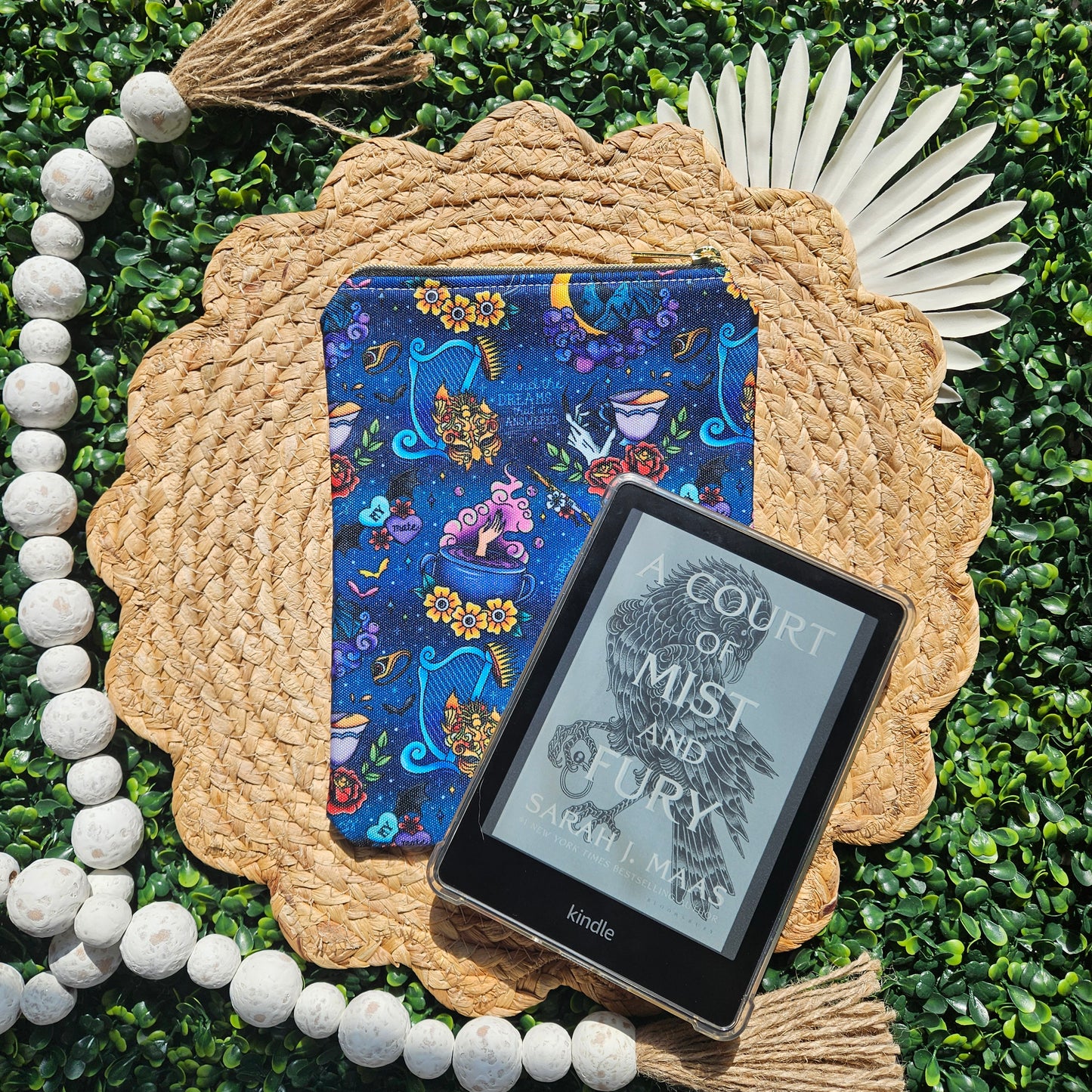 Zippered - Fae Book Mash Up KINDLE Sleeve
