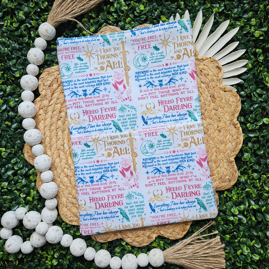 Fae Book Quotes Book Sleeve