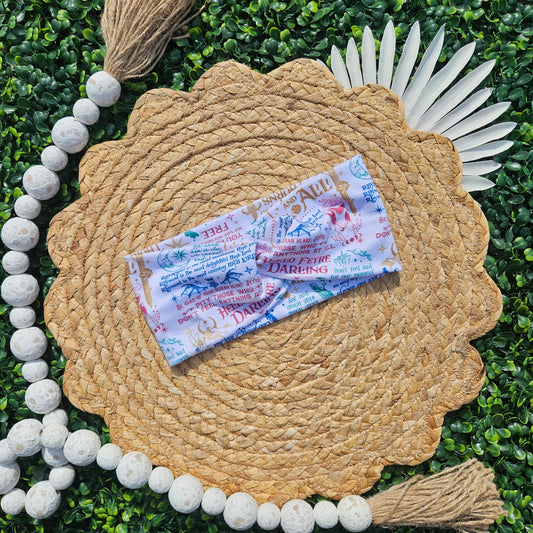 Fae Book Quotes Twist Headband