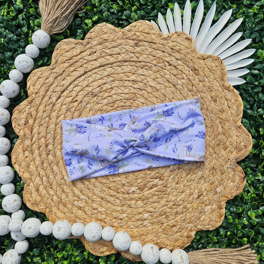 Lavender Romance Twist Headband