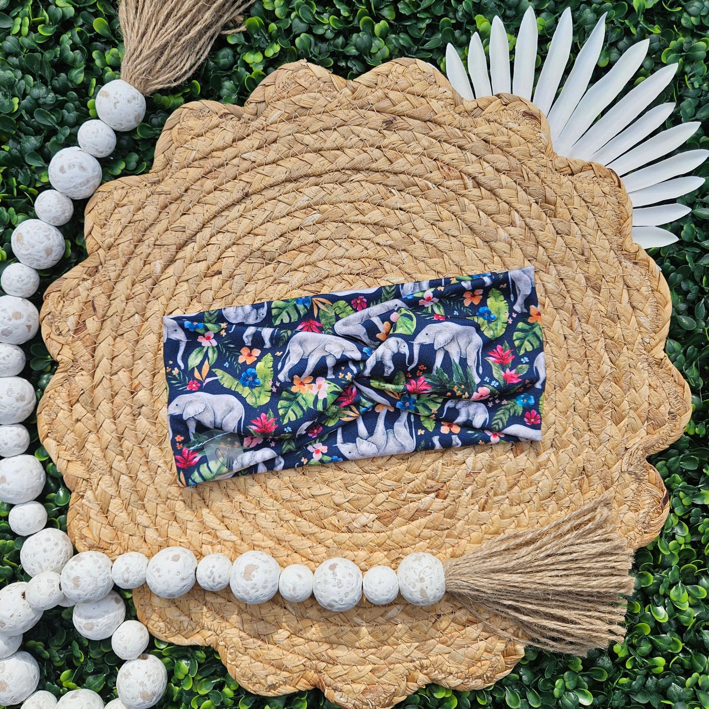 Safari Elephant Twist Headband