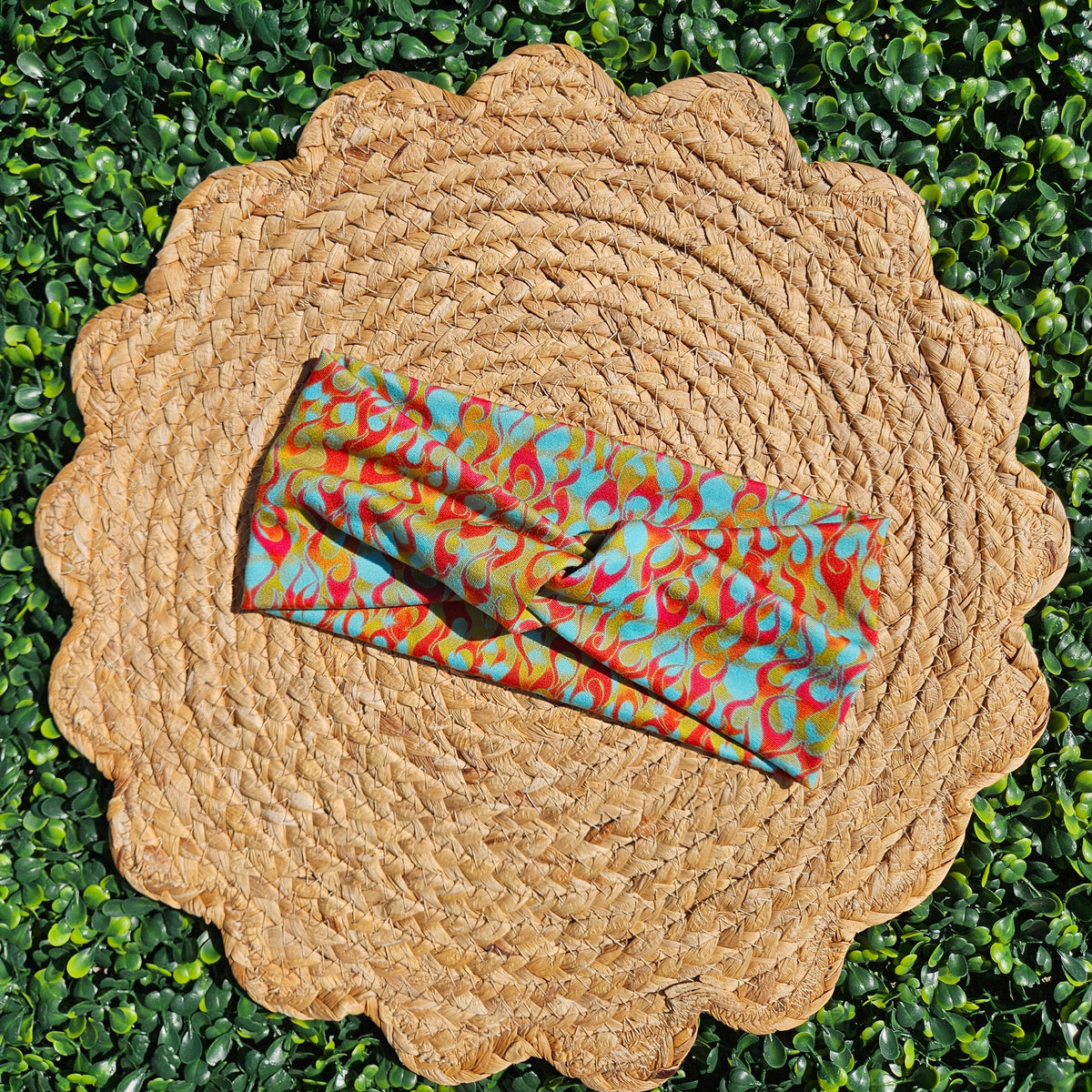 Vintage Flames Twist Headband