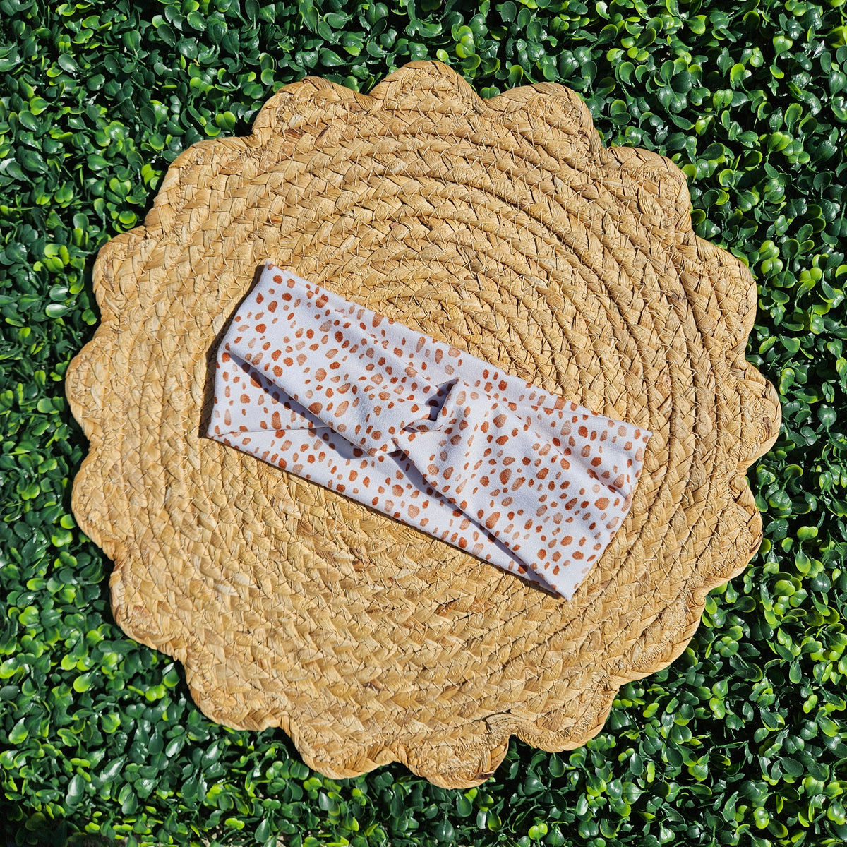 Deer Print Twist Headband