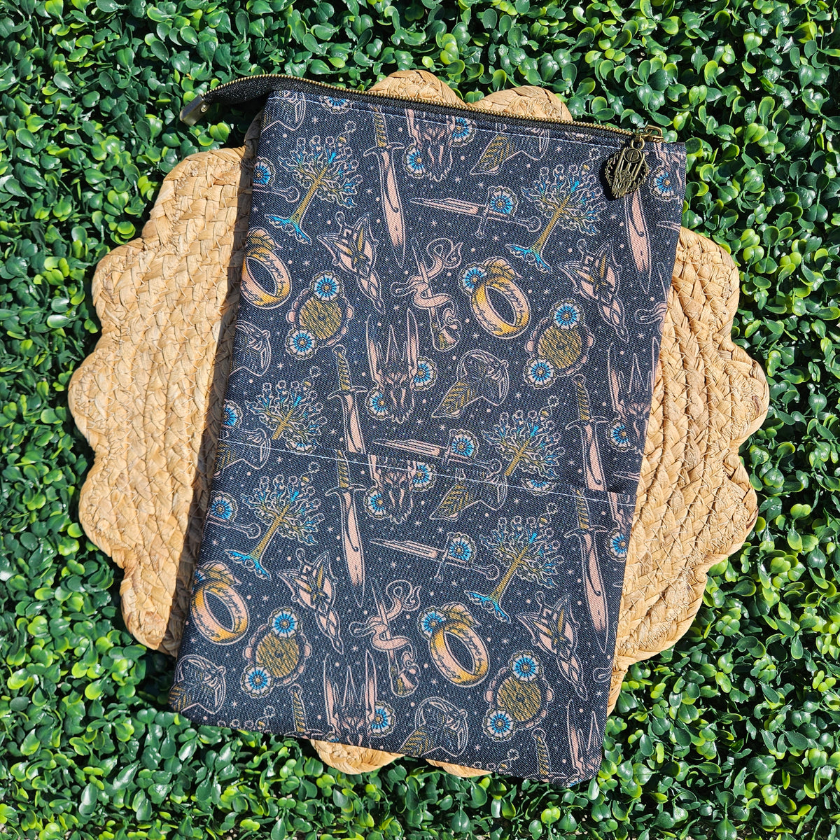 Middle Earth Tattoo - Zippered Book Sleeve