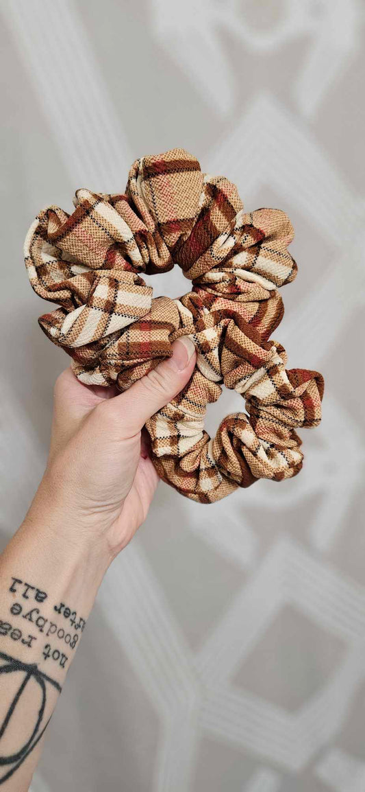 Fall Plaid Scrunchie