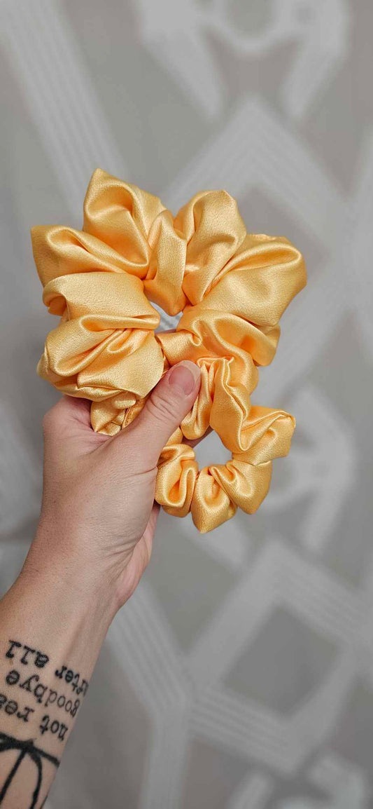 Citrine Satin Scrunchie